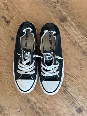 Converse Kids Black and White Low Top Sneakers